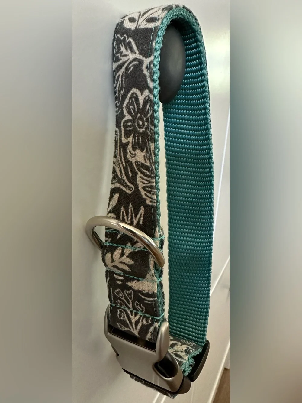 MIMI green Modern Floral Dog Collar
